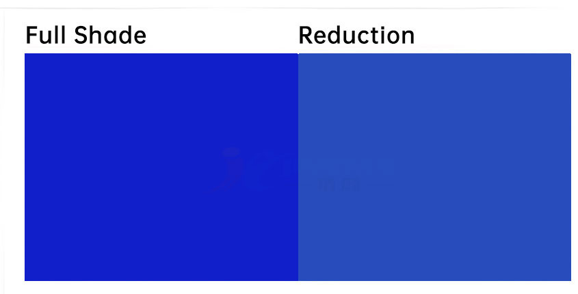 溶剂蓝36染料着色颜色色卡示意图